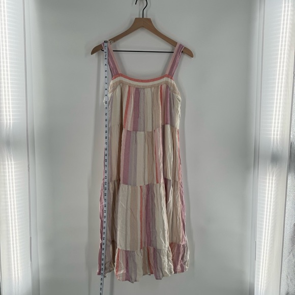 Rails Amaya Juliette Loose Fit Tiered Striped Sun Dress Size Small - Picture 10 of 10